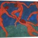 ARTCANVAS Dance 1910 Canvas Art Print Stretched Framed Painting Picture Poster Giclee Wall Decor by Henri Matisse - 16 x 24 in