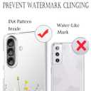 Unov Case for Galaxy A17 / A26 / F17 / M17, Crystal Clear Phone Case with [Anti-Slip Embossed Pattern], Shockproof Slim Protective [Anti-Yellowing TPU] Back Cover, Flower Garden