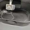 3.4Gal Dog Water Fountain for Large Dogs, 13L Stainless Steel Large Pet Fountain with Deeper & Wider Drinking Area, Automatic Dog Water Bowl Dispenser with Water Window (Silver)