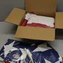 Anley US National Pleated Fan Flag, 3x6 Ft American Bunting Flags Patriotic Stars & Stripes - Sharp Color and Fade Resistant - United States 3 x 6 Ft Half Fan Banner (6 Pack)