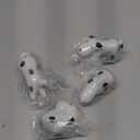 4 Pcs Set Cute Spotted Dog Ceramic Ware Chopsticks Stand Rest Rack Knife Fork Holder