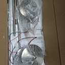 1-Light Teardrop Crystal LED Hanging Pendant Light, Brushed Nickel, 4x4x49 inches