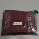 siliteelon Button Down Shirts For Womn Satin Women Blouse Silk Long Sleeve Dress Shirt Business Tops Office Work (Large, Burgundy)