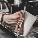 Barista Towels 12 Pack, Extra Thick Microfiber Coffee Cleaning Cloths for Espresso Machines, Steam Wands & Countertops  Essential Coffee Bar Accessories, 12x12