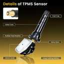 TPMS Tire Pressure Sensors 315MHz Compatible with 2015-2017 Ford F-150 2015-2025 Ford Edge 2016-2024 Lincoin MKX Replaces# F2GZ1A189A F2GT1A180AB F2GT1A150AB4PCS