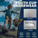 Davion Baseball Cup Youth Boys Underwear with Protective Athletic Cup for Boys, Soft Sports Protection for Baseball Football, Small