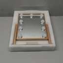 Makeup Mirror with Lights, Hollywood Mirror Lighted Vanity Mirror with 9 LED Bulbs, Touch Control Design 3 Colors Dimmable Bulbs Detachable 10X Magnification 360Rotation(Rose Pink)