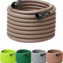 Flexzilla Colors Garden Hose 5/8 in. x 100 ft., Lightweight All-Weather Water Hose, Durable and Flexible, Leak-Free Connections, Brown Mulch