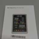 Professional Indoor Air Quality Monitor with AQI, Portable Real-Time Detector for Home Cars Plants and Pets (Pearl White)