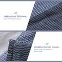 Litanika Queen Comforter Set Black Blue - 3 Pieces Lightweight Fluffy Bedding Comforter Sets, All Season Down Alternative Comforter (1 Comforter, 2 Pillowcases)
