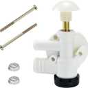 Funmit 385314349 RV Toilet Water Valve Kit Replacement for Pedal Flush Toilets for Camper, Trailer, Boat | Premium Performance in Prevention of Leakage | Increased Freeze Resistance