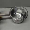 SUNHOUSE 3 Quarts Stainless Steel Sauce Pan with Lid - PFOA-Free, Stainless Steel Sauce Pan, Advanced Impact Bonding Induction Base, Stay-Cool Handle, Compatible with All Cooktops