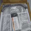 Bed Rails for Elderly Adults Safety - ASTM Approved Adjustable Bed Cane Supports 350LBS with Non-Slip Grip & Storage Pocket, Stable Bed Assist Rails for Seniors, Tool-Free (Medium, Black Curved Handle Without Light)