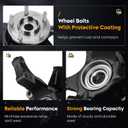 2PCS Front Steering Knuckle Wheel Bearing Hub Assembly for Ford Escape 2005-2012, for Mercury Mariner 2005-2011, for Mazda Tribute 2005-2011, 698-404 698-405, Front Left Drive & Right Passenger Side