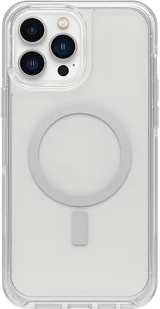 OtterBox iPhone 13 Pro Max & iPhone 12 Pro Max Symmetry Series+ Case - Clear, Ultra-Sleek, Snaps to MagSafe, Raised Edges Protect Camera & Screen (Clear 2.0)