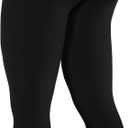 AUROLA Influence Workout Leggings for Women, Seamless Compression Tummy Control Leggings Mid Rise Yoga Pants (Black)