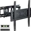 UL Listed Full Motion TV Wall Mount for Most 32-70 inch TVs, Wall Mount TV Bracket for 40 50 55 65 inch tv with Smooth Swivel, Tilt, Extension, Level-Has Hardware & Drill Template