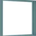 Canvas Frame for 36x36 Art Prints Oil Paintings, 1.5" Deep DIY Metal Square Floating Frames for Landscape Portrait Living Room Fireplace Decor, Horizontal or Vertical Display (Cadet Blue)