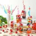 167 Pcs 24 Set Basketball Party Cups Favor with Lid Straw Sticker Pendant Keychain Raffia Disposable Clear Goodie Cups Return Gifts for Sports Team Birthday Theme Party Drinkware Supplies