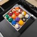 Hathaway Fairmont Folding Pool Table for Family & Home Use Includes Full Set of Billiard Balls, Cues, Chalk, Triangle and Carrying Bag, Portable Space-Saving Table