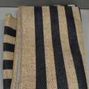 Lahome Enfys Modern Geometric Easy Jute Entryway Rug, 4x6 Black Washable Carpet for Bedroom Contemporary Thin Living Room Patio Rug, Farmhouse Non Slip Indoor Outdoor Carpet for Dining Room Backyard (Nature/Black Border)