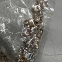 TenWaterloo Champagne Gold Artificial Christmas Cone Trees, Set of 2, 12 Inches and 18 Inches High