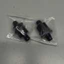 AN6 One Way Non Return Check Valve 6AN to AN6 Male Flare Inline Fitting Aluminum Black 2PCS