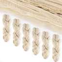 6 Pack Cheese Cloth Table Runners, 10 Foot Cheesecloth Table Runner Boho, Cheesecloth Table Runner 35x120, Ivory Cheesecloth Table Runner, Ivory Table Runners, Wedding Arch Draping Fabric