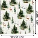 2 x VIVIQUEN 24 Pack Christmas Tree Double-Sided Paper, 12-inches Dark Green Textured Scrapbook Paper Xmas Craft Paper Folded Flat for DIY Background Card Making Scrapbook Photo Album Decor