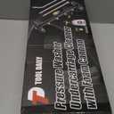 Tool Daily Undercarriage Pressure Washer Attachment 16 Inch, Dual-Function Undercarriage Cleaner with 1-Liter Foam Cannon, Under Car Wash Water Broom with 3 Pieces Extension Wand, 3600 PSI