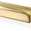 SAILING 10 Pack Cabinet Cup Handle- 5"/128mm Champagne Bronze Cabinet Cup Pulls Cabinet Handles Kitchen Hardware Bathroom Living Room Drawer pulls (5" Hole Center - 10 Pcs)