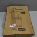 Lamosi 100 Pack 16 oz Clear Plastic Cups with Lids and Straws, Disposable Plastic Coffee Cups with Lids for Iced Coffee, Cold Beverages, Smoothies and To-Go Drinks