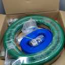 Cam and Groove 2" Suction Pump Kit - Includes 65' Blue & 20' Green PVC Hoses & Strainer & Adapter