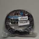 Art3d 10 FT Self Adhesive Vinyl Floor Transition Strip, Laminate Floor Strip Floor Flat Divider Strip for Joining Floor Gaps,Carpet Threshold Transition,Floor Tiles1.57in, Black