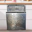 Dishwasher Magnet Sticker Cover Panel Decal Refrigerator Magnetic Sticker Decorative for Kitchen Decoration,Fridge Door Cover,Home Appliances Decor Stickers 23"x26"