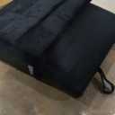 Pull Out Sleeper Sofa with Storage, 77" L-Shaped Convertible Couch Bed in Soft Corduroy for Small Living Room & Apartment, Reversible Sectional Sofa with Storage Chaise, Black