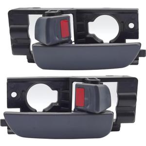 2Pcs Interior Door Handles for Hyundai Accent 2006 2007 2008 2009 2010 2011, Front Left Driver & Right Passenger Side Replaces# 826101E000, 826201E000, Textured Gray