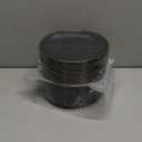 100 Pcs Clear Black Plate Disposable For All Occasions