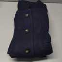 Allegra K Winter Coat for Women Stand Collar Single Breasted Pea Coat Mid-Long Outwear with Pocket,XL