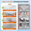 Garage Door Insulation Kit, Pre-Cut 6MM Thick EPE Foam with Double Aluminum Foil, Energy Saving Insulation Panels, Heat & Cold Barrier, Easy DIY Install with Tape & Scraper (24" x 48", 16 PCS)