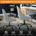 Thickened Chair Mat for Carpet- Low Pile Carpet Protector for Office Computer Desk Chair. Heavy Duty Desk Chair Mat for Carpeted Floors. Clear (with Lip, 47.5"X35.5"X0.15)