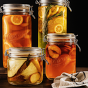 Mason Craft & More 4PC Glass Jumbo Clamp Jar Set