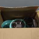 QCen Juicer Machine, 500W Centrifugal Juicer Extractor with Wide Mouth 3 Feed Chute for Fruit Vegetable, Easy to Clean, Stainless Steel, BPA-free (Aqua)