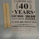 Trgowaul 40th Birthday Decorations Women Men, Vintage Back in 1986 Birthday Poster Acrylic Table Sign with Stand, 40th Anniversary Decor Gifts for Men, Vintage 21 Year Old Party Supplies Decorations