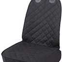 HONEST OUTFITTERS Dog Car Seat Cover, Pet Front Cover for Cars, Trucks, and Suv's - Waterproof & Nonslip Dog Seat Cover,(Front Seat), Black