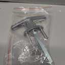 Garage Door Lock T-Handle Locks Latch Replacement Parts with 4 Keys, Mounting Hardware Included, Fit 1-3/8" to 2" Thick Doors, T-Handles Locking Set for Garage Door - 1pack