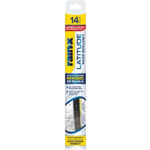 Rain-X 5079272-2 Latitude 2-In-1 Water Repellent Wiper Blades, 14 Inch Windshield Wipers (Pack Of 1), Automotive Replacement Windshield Wiper Blades With Patented Rain-X Water Repellency Formula