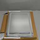 22x17 Inch Lighted Vanity Mirror with Dimmable LED Lights - 3 Color Modes, Smart Touch Control & 360 Rotating Base - Desk Makeup Mirror (White)