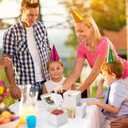 EQOREIIN 4pcs 6 Inch Cake Boxes with Sticks and Boards for Cookies, Small Cakes, Mini Desserts, Bento, and Bakery, Cupcake Box for Birthday, Party, Wedding, Mother's Day, Christmas6x6x5 inch