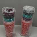 Skylety 20 Pack Christian Gifts for Men Women 16oz Reusable Bible Verse Tumbler Bulk Plastic Coffee Cup with Lid Inspirational Religious Church Gift for Mother Father Birthday (Bright Color)